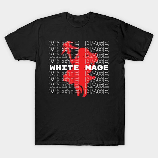 White Mage aesthetic - For Warriors of Light & Darkness FFXIV Online T-Shirt by Asiadesign